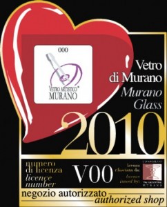 offizielles Siegel - original Murano Glas - authorisierter Shop