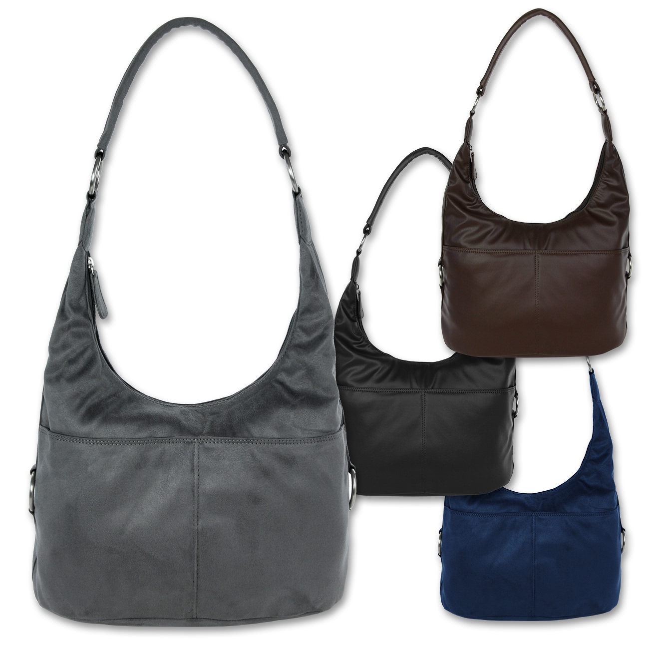 Damen Handtasche Hobo Style  Farbwahl OTS100X