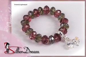 Glasbead Armband von SilberDream Charms; Artikel FC0202