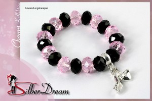 Glasbead Armband von SilberDream Charms; Artikel FC0204