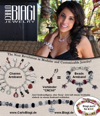 Beads und Charms Carlo Biagi Armbaendertypen verbinden